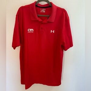 NWOT Under Armour / Almar Tool Red Polo Shirt 2XL